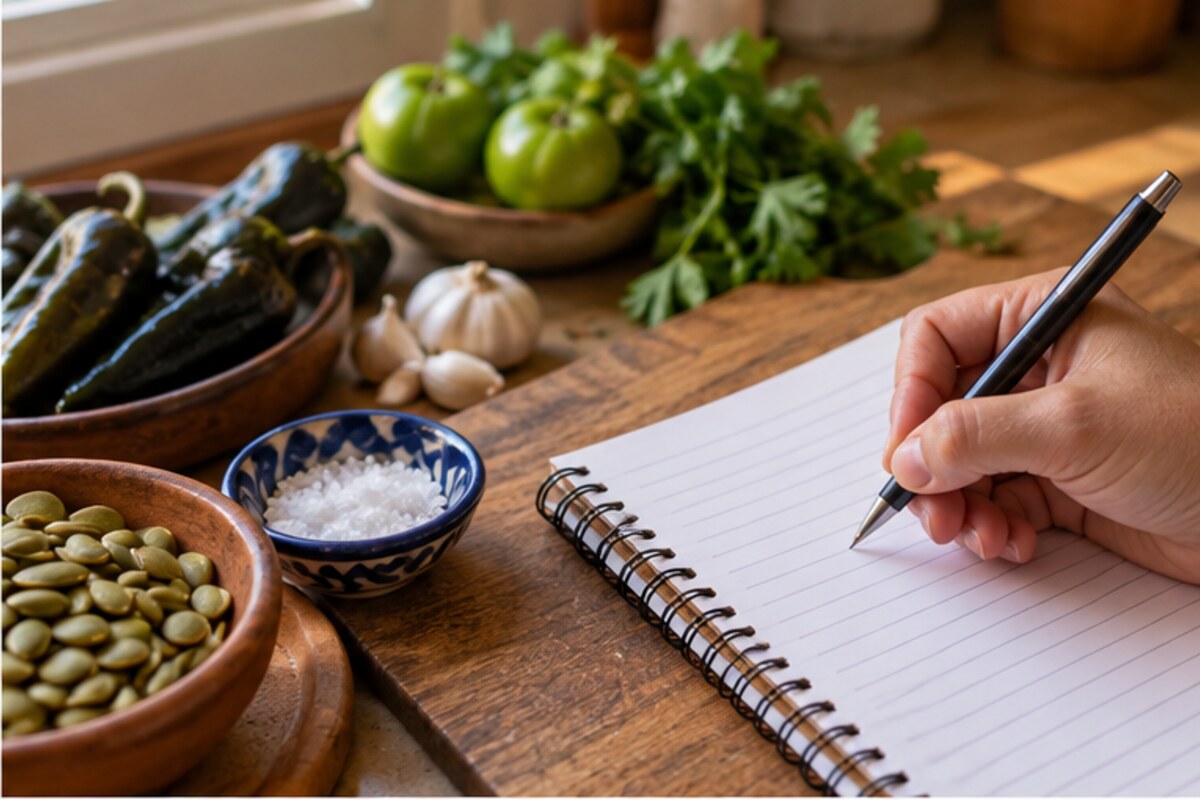 Fotografía culinaria: Una tarjeta de receta que otra persona pueda seguir