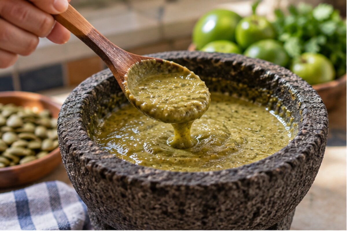 Fotografía culinaria: Preguntar por el punto de una salsa de pepitas